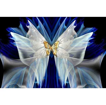 Diamantové malování Norimpex Zlatý motýlek 30 × 40 cm