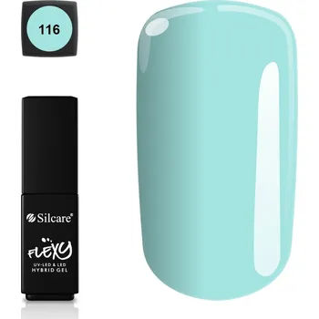 Přípravek na nehty Hybridní lak Flexy 116 modrý 4,5 g na nehty, bez TPO
