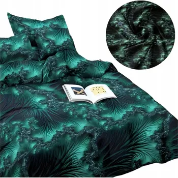 Povlečení Sada Povlečení 3D 160x200 2x70/80 Smaragdová Hlubina 2545