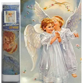 Diamantové malování Norimpex Andělé na nebi 30 × 40 cm