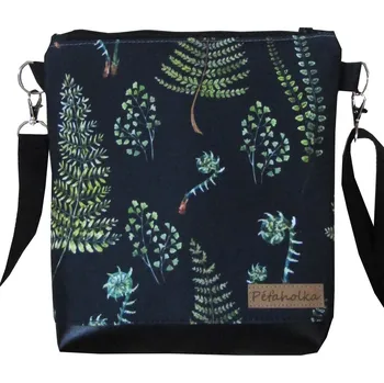 Městský batoh Petaholka - Menší kabelka s kapradinkami