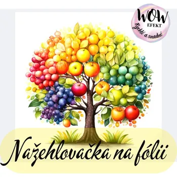 Nažehlovačky na fólii Nažehlovačka na fólii, STROM - ovocný, 8,9x8,1 cm /ks