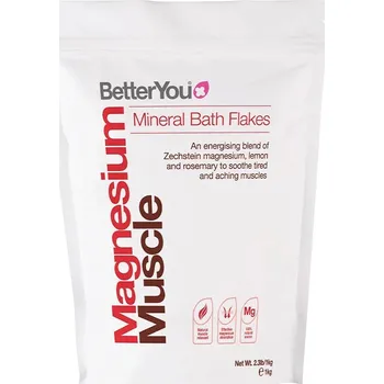 Fitness strava BetterYou Magnéziové Hořčíkové vločky do koupele pro zotavení svalů 1 kg