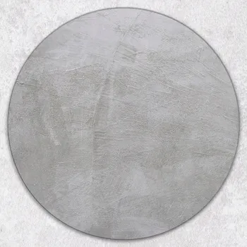 Kuchyňské prkénko Kulaté kuchyňské skleněné prkénko z tvrzeného skla s grafikou Výrazný beton, průměr 40 cm