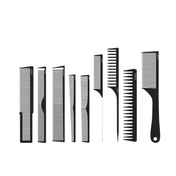 Kosmetická sada L3VEL3 Premium Comb Set - sada prémiových hřebenů, 9 ks