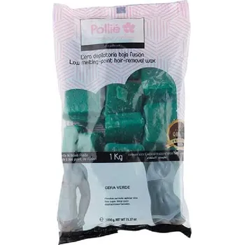 Pollié 06324 Green Low-Melting Wax - depilační vosk - zelený, 1 kg