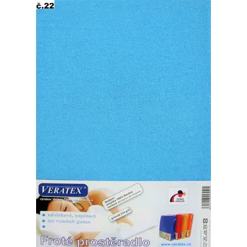Prostěradlo Froté prostěradlo 200x220 cm (č.22-stř.modrá)