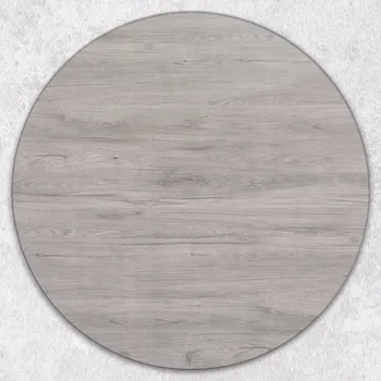 Kuchyňské prkénko Dekorativní Kulaté Prkénko Tvrzené Sklo na Krájení Šedé Dřevo průměr 40 cm