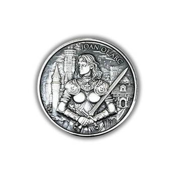 Stříbrná mince 1 oz Johanka z Arku - Antique finish