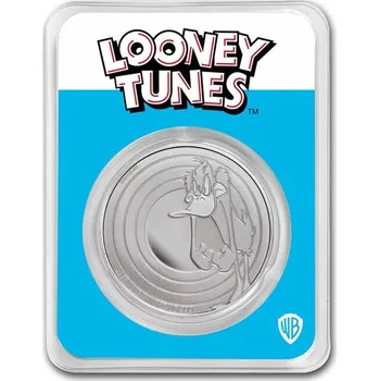 Samoa Stříbrná mince 1 oz Looney Tunes Daffy Duck 2022 BU TEP Looney Tunes Kačer Daffy