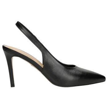 Dámské lodičky Černé Dámské Lodičky Na Vysokém Podpatku S Otevřenou Patou Wojas 3516551 40