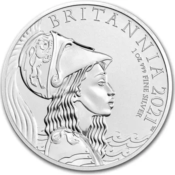 The Royal Mint Stříbrná mince 1 oz Britannia Limitovaná edice 2021 BU