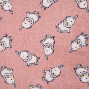 Strima Cuddle Fleece Print + Uni - Elephants, Poudre