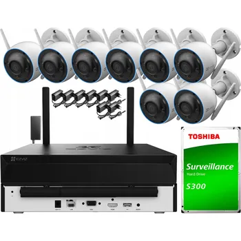 Bezpečnostní kamera IP Wifi Bezdrátová Kamera s Detekcí IP67 AI EZVIZ H3 2K 3MP + 64GB Karta