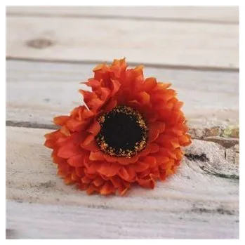 umělá květina Květ astra oranžová, 10ks 371176-04