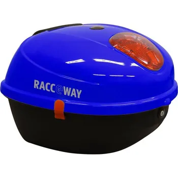 Zavazadlo na motocykl RACCEWAY Zadní kufr k elektroskútru Century modrý lesklý Modrá + DÁREK