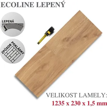 vinylová podlaha Vinylová podlaha DP 9507 Dub noblesní Varianta: Ecoline Lepený