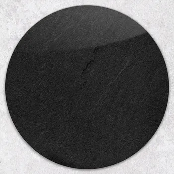Kuchyňské prkénko Kulaté kuchyňské skleněné prkénko s grafikou Šedý kámen, tvrzené, průměr 40 cm