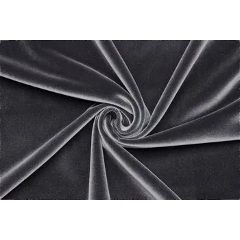 Samet bavlněný - Tmavě šedý 2. Jakost