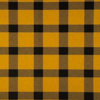 Strima Glasgow Print - Check, Ochre