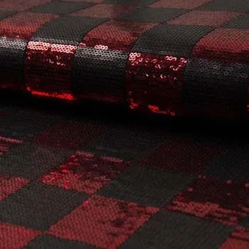 Strima Spangles Check - Red