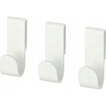 Věšák IKEA HJALPA 3 ks závěsné háčky BÍLÉ do skříní série PLATSA