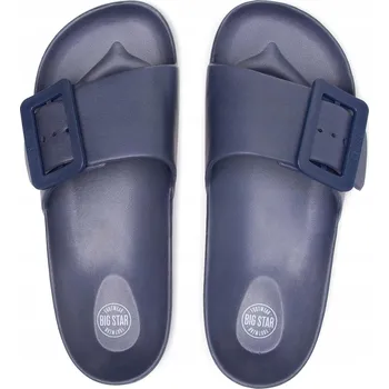 Dámské žabky 36 DÁMSKÉ NAZOUVÁKY BIG STAR TMAVĚ MODRÉ FF274A388