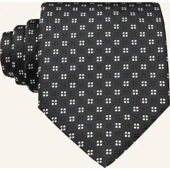 Kravata Boss Pánská Kravata, tmavě šedá / bílá / černá, one size