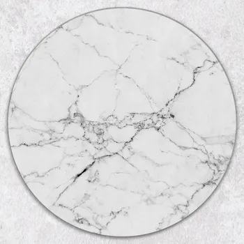 Obraz Kulaté prkénko z Tvrzené Sklo s ozdobným vzorem Klasický Mramor, průměr 40 cm