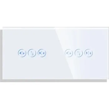 vypínač DOTYKOVÝ SPÍNAČ OVLADAČ ROLETY SKLENĚNÝ DVOJITÝ 2K