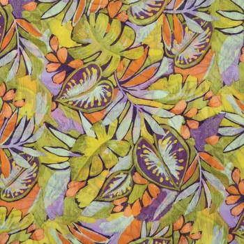 Strima Poly Yoryu Print - Flowers, Dusty Mint