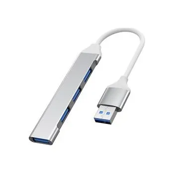 USB hub PremiumCord Hub USB3.2A na USB3.2 A + 3x USB2.0 A, SuperSpeed 5Gbps, hliníkové pouzdro