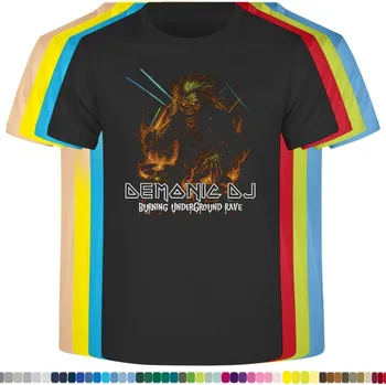 panske-levne-bavlnene-tricko-digi-potisk-dj-demon-zombie Barva: Black -černá, velikost: 5XL