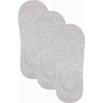 Pánské ponožky Ombre Men's foot socks 3-pack - white Ombre bílá | šedá 3160725