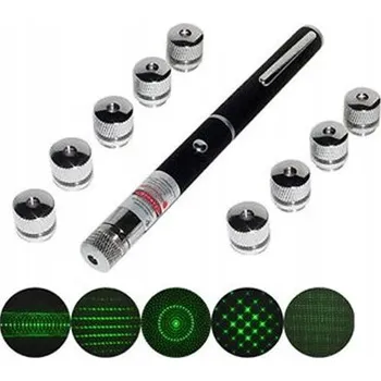 Měřící laser LASEROVÝ INDIKÁTOR POINTER LASER ZELENÝ LED SILNÝ VELKÝ DOSAH + KRABIČKA + 12