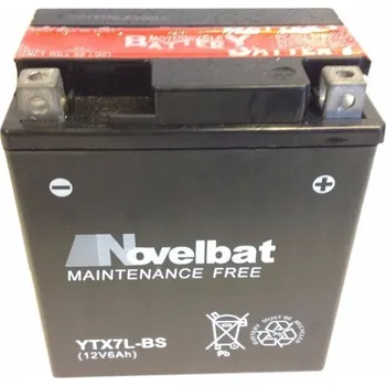 Motobaterie Akumulátor Novelbat YTX7L-BS 12V 6Ah pro skútr, čtyřkolku