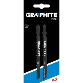 Pilový plátek Sada pilových listů pro přímočaré pily na dřevo, 2ks 8TPI GRAPHITE (57H764)