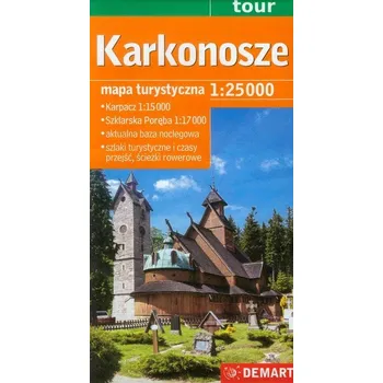 Karkonosze mapa turystyczna 1:25 000