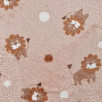 Strima Cuddle Fleece Print - Lions, Poudre