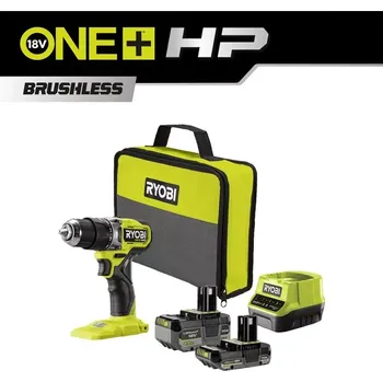 RYOBI RPD18C1-242S aku bezuhlíková příklepová vrtačka 1x2Ah 1x4Ah v tašce 5133006524