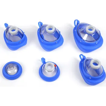 Resuscitační vak AMBU Maska transparetní silikonováBarva: velikost 3/4