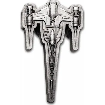 Stříbrná mince 1 oz Star Wars The Mandalorian N-1 Starfighter 3D 2023