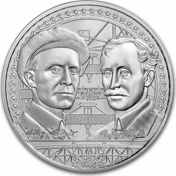 New Zealand Mint Stříbrná mince 1 oz Ikony Inspirace - Bratři Wrightovi 2022 BU