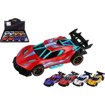 Hračka Teddies Auto sportovní plast/kov 14cm na zpětné natažení 4 barvy