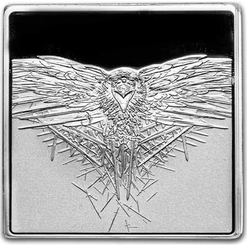 New Zeland Mint Stříbrná medaile 1 oz Three Eyed Raven Game of Thrones Tříoký havran Hra o trůny