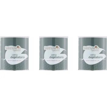 Vosk vosk v plechovce Azulenový velká sada 3x800 ml Depilace s proužky