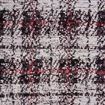 Strima Spangles Check - White/Black/Red