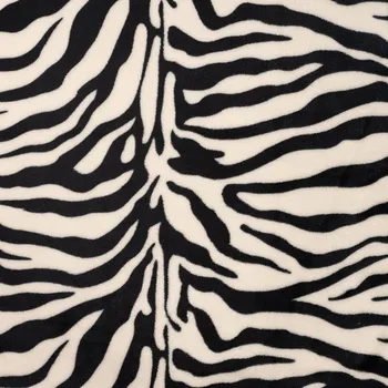Strima Cute Fleece Print - Zebra, Black