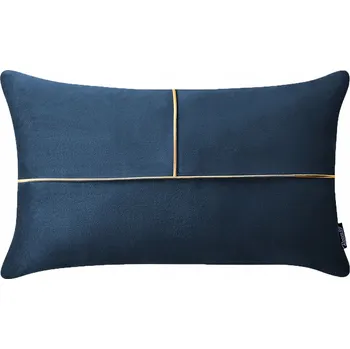 Polštář Polštář 30x50, velurový Be Glam Simple, tmavě modrý