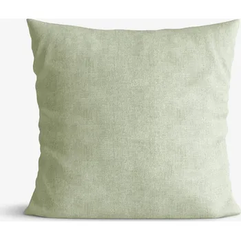 Povlak na dekorativní polštářek Dekorační povlak na polštář Malaga - zelený režný 45 x 45 cm